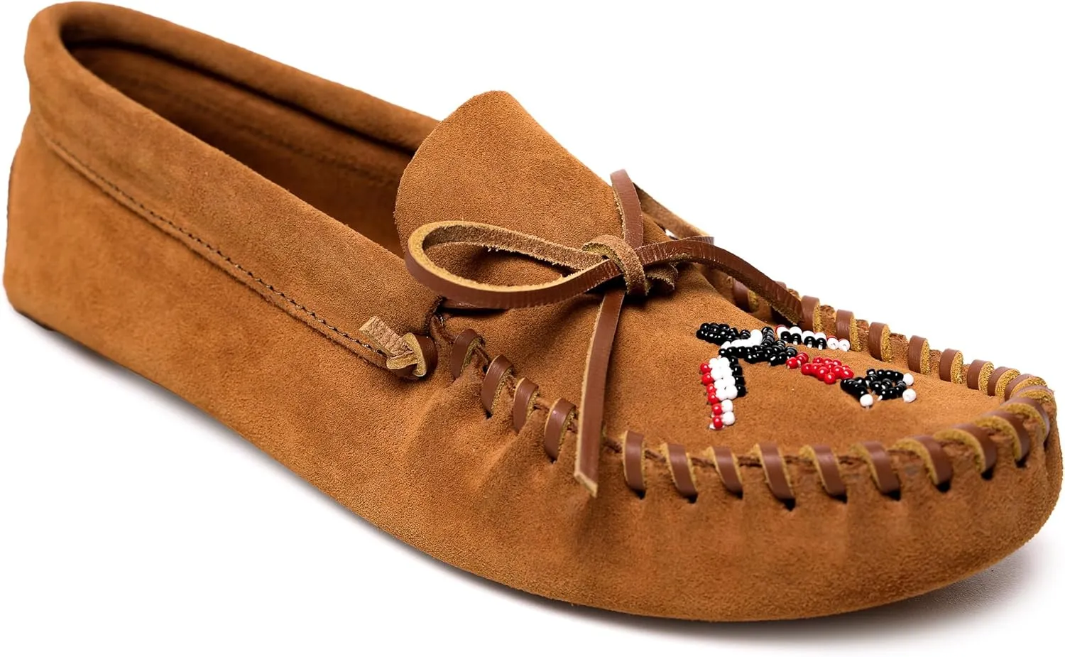 Minnetonka Men's Thunderbird Animikii, Brown, Size 12