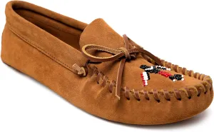 Minnetonka Men's Thunderbird Animikii, Brown, Size 12