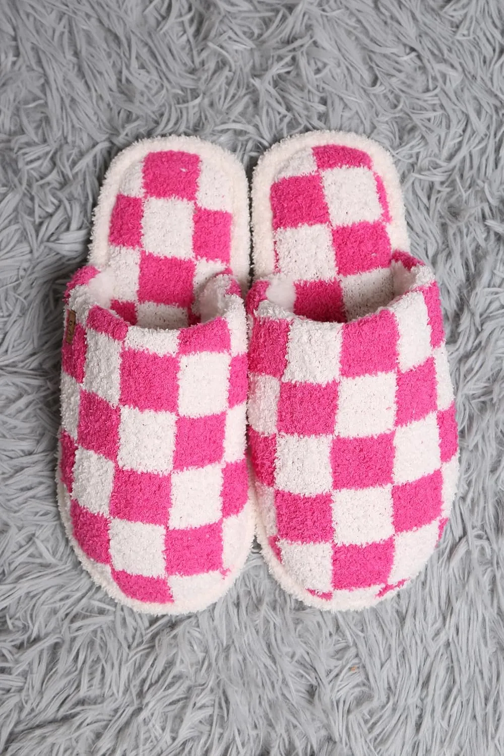 MIRMARU Women’s Animal Print Comfort Fluffy Fuzzy Slip-on House Slippers Open Toe Cross Band Indoor Outdoor Non-Slip Slippers for Women