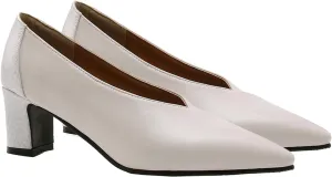 MOOMMO Women Comfortable Chunky Block Heel Pumps Shoes Pointed Toe Slip on Suede Penny Loafers Mid Heel Closed Pointy Toe Work Shoes Office Patchwork Ladies Dressy Fall Fashion Elegant 4-13 M US