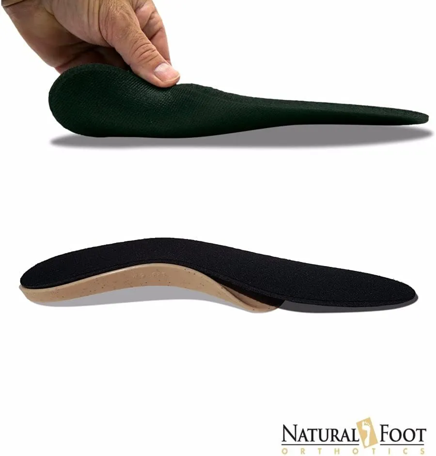 Natural Foot Orthotic Cushions. Perfect to be Worn Over Orthotic Arch Support Insoles. Adds Comfort, Prevents Step Shock, and Wicks Away Perspiration. USA Made. 1 Pair of Shoe Insole Inserts.