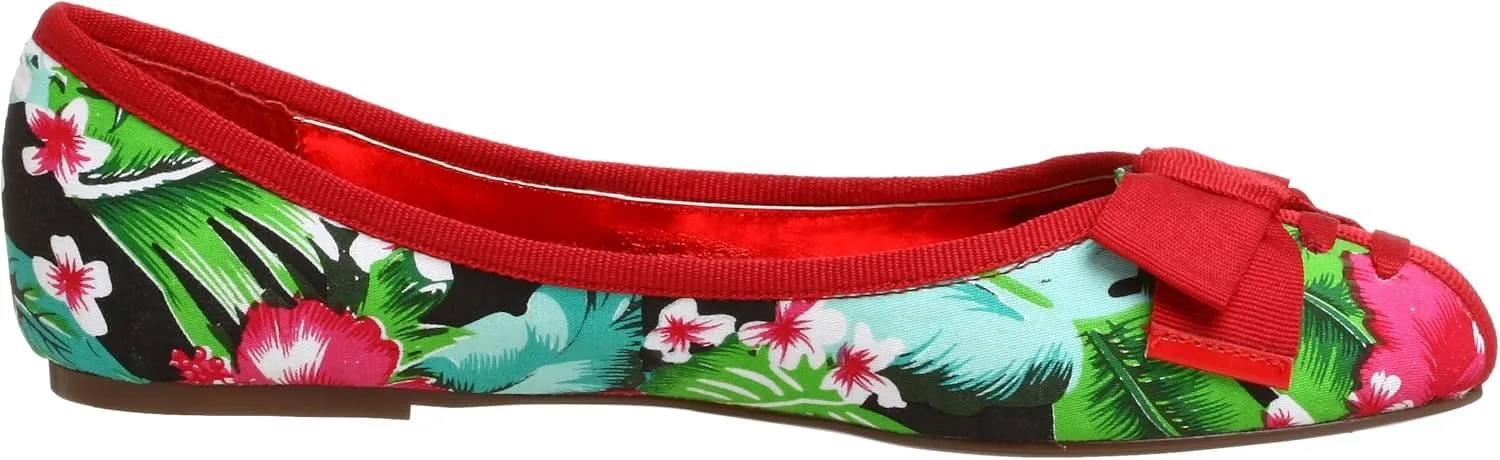 Naughty Monkey Women's Bow Beaten Flat