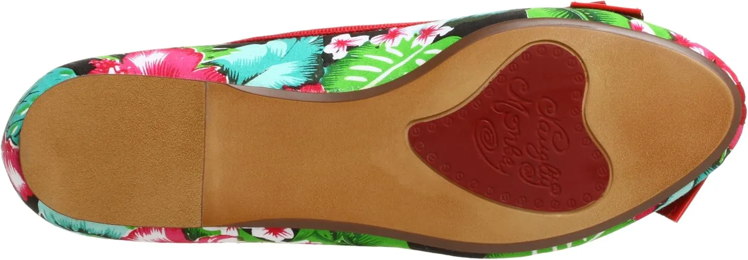 Naughty Monkey Women's Bow Beaten Flat