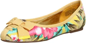 Naughty Monkey Women's Bow Beaten Flat
