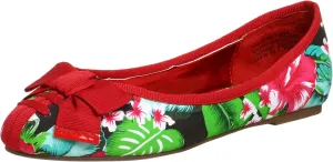 Naughty Monkey Women's Bow Beaten Flat