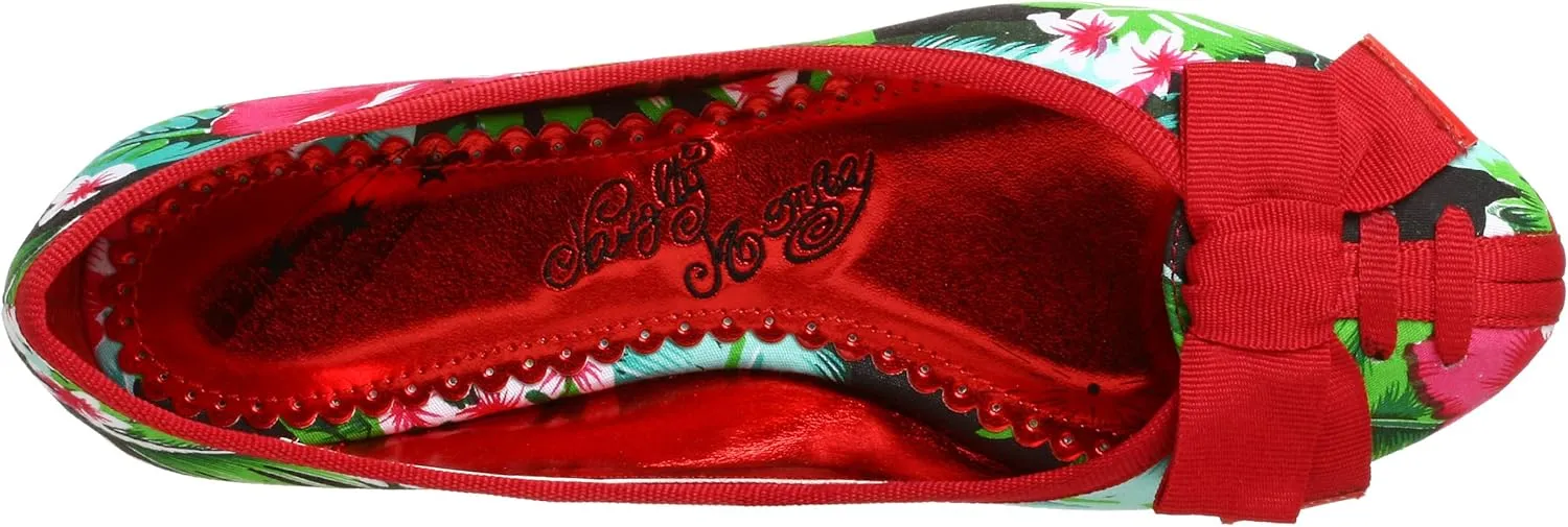 Naughty Monkey Women's Bow Beaten Flat