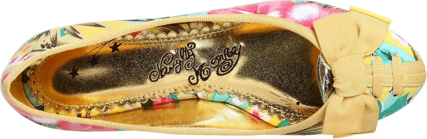 Naughty Monkey Women's Bow Beaten Flat