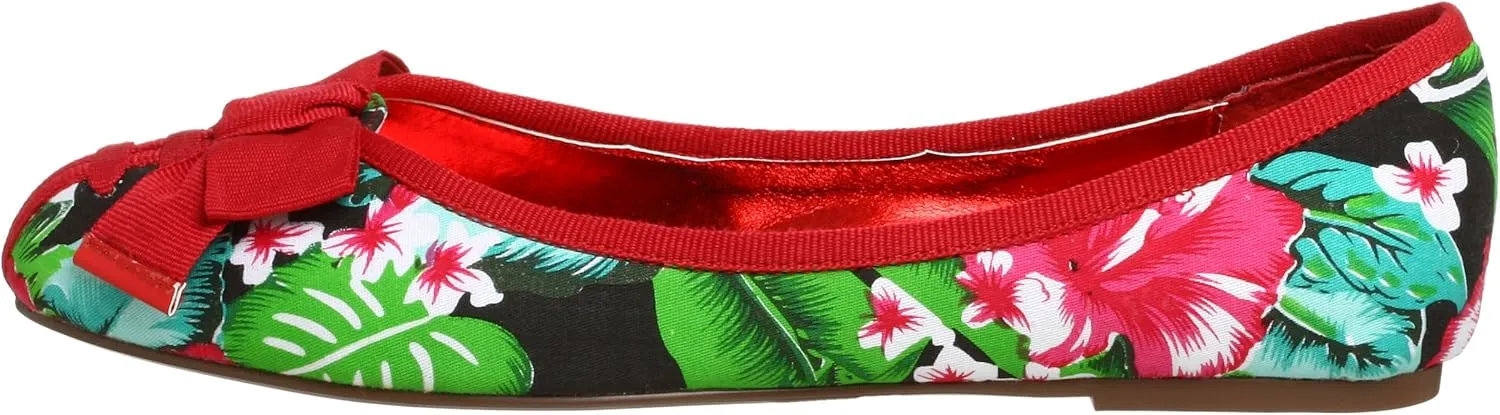 Naughty Monkey Women's Bow Beaten Flat