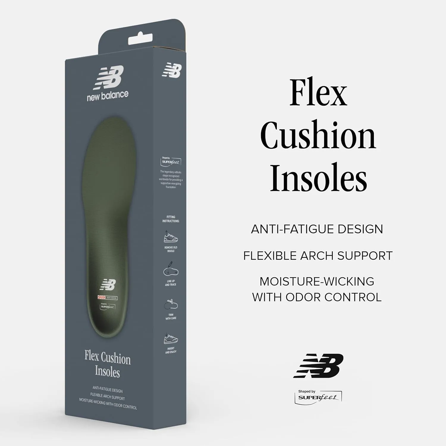 New Balance Casual Flex Orthotic Inserts Cushioning Shoe Inserts