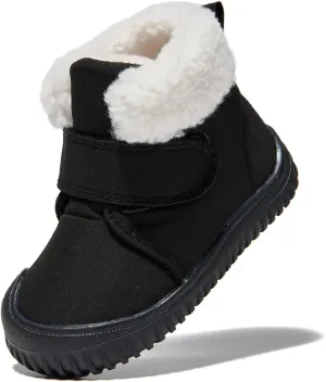 Newsonet Toddler Winter Snow Boots Boys Girls Cold Weather Baby Faux Fur Shoes (Infant/Toddler/)