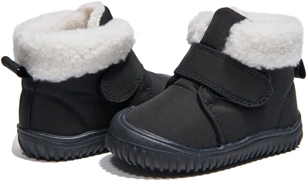 Newsonet Toddler Winter Snow Boots Boys Girls Cold Weather Baby Faux Fur Shoes (Infant/Toddler/)