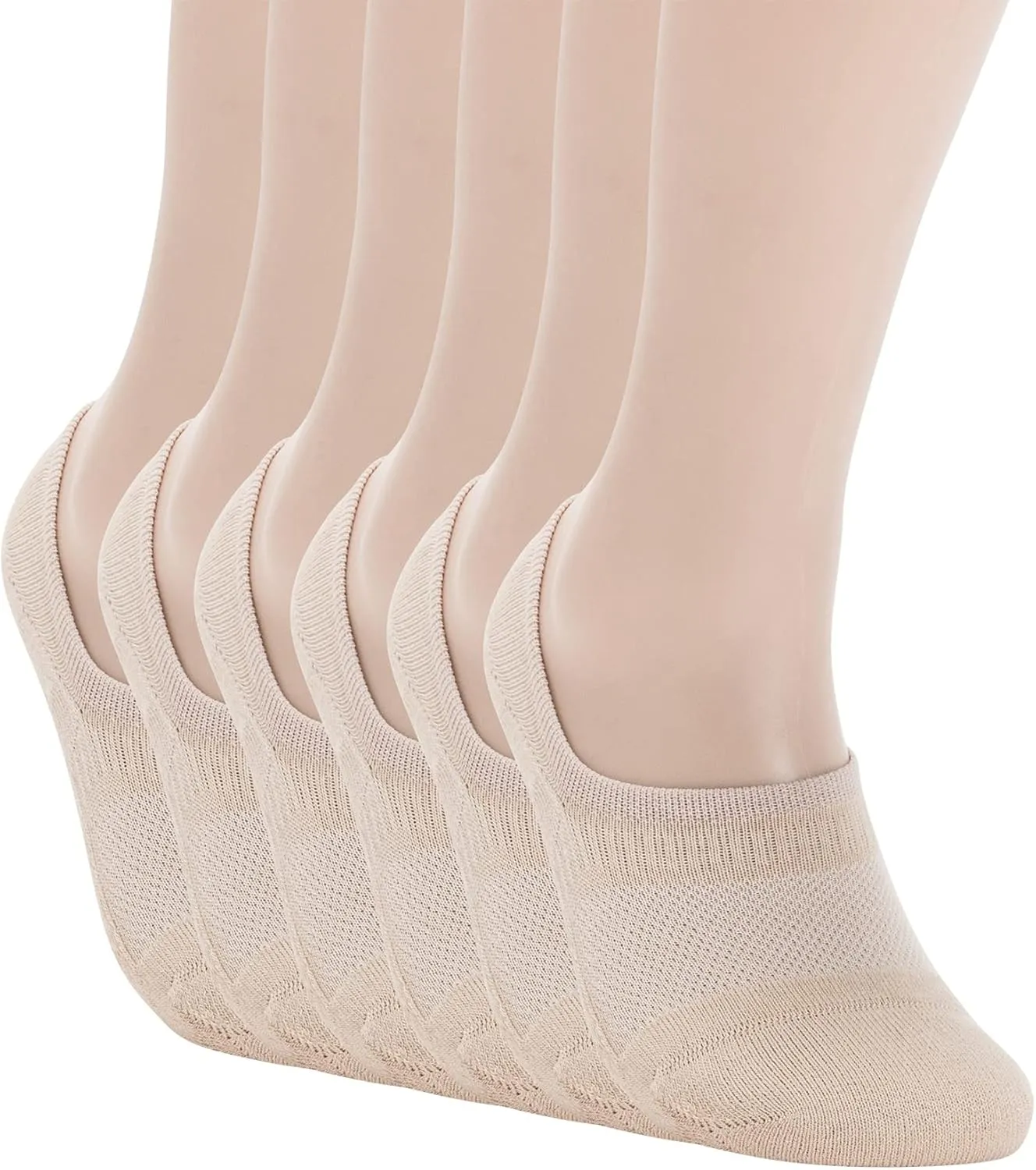 Pro Mountain Seamless No Show Socks Wide Toe Box For Health Bunion Unisex Size S to L Cotton Cushion Footies