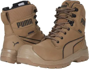 PUMA Men's Conquest Waterproof Composite Toe Eh Zip Industrial Shoe