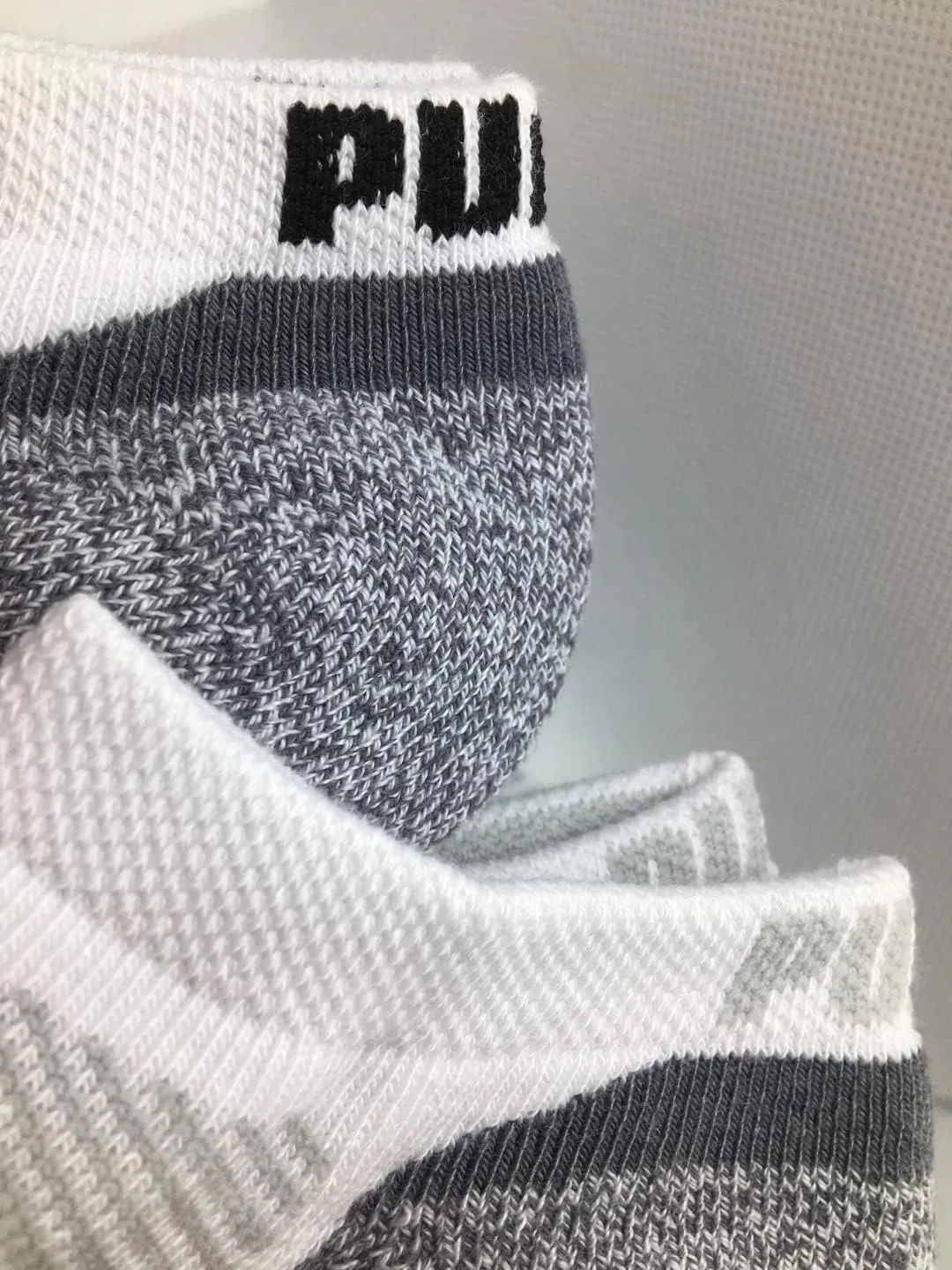 PUMA Mens No Show Low Cut Moisture Control Sport Socks