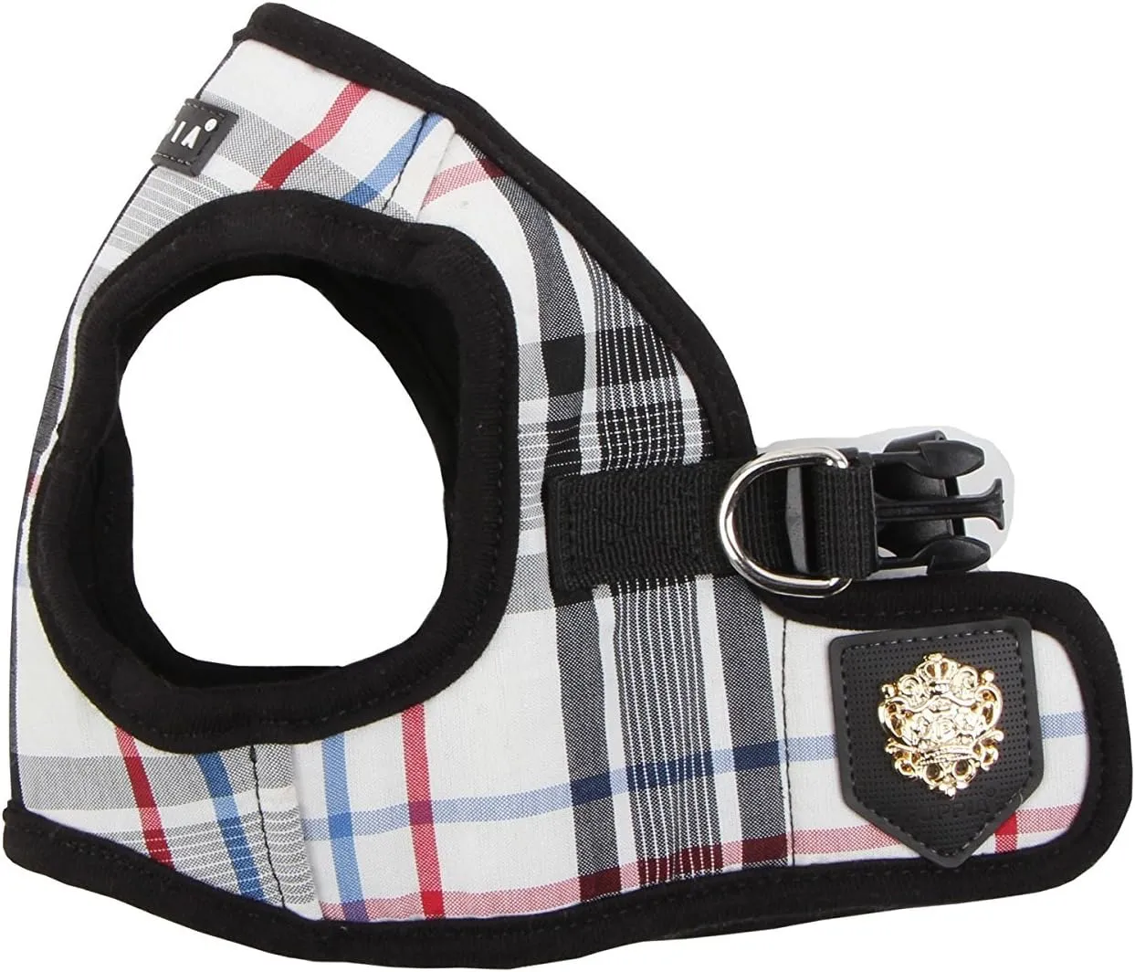Puppia Authentic Junior Harness B, X-Large, Black (PAMA-AH978-BK-XL)