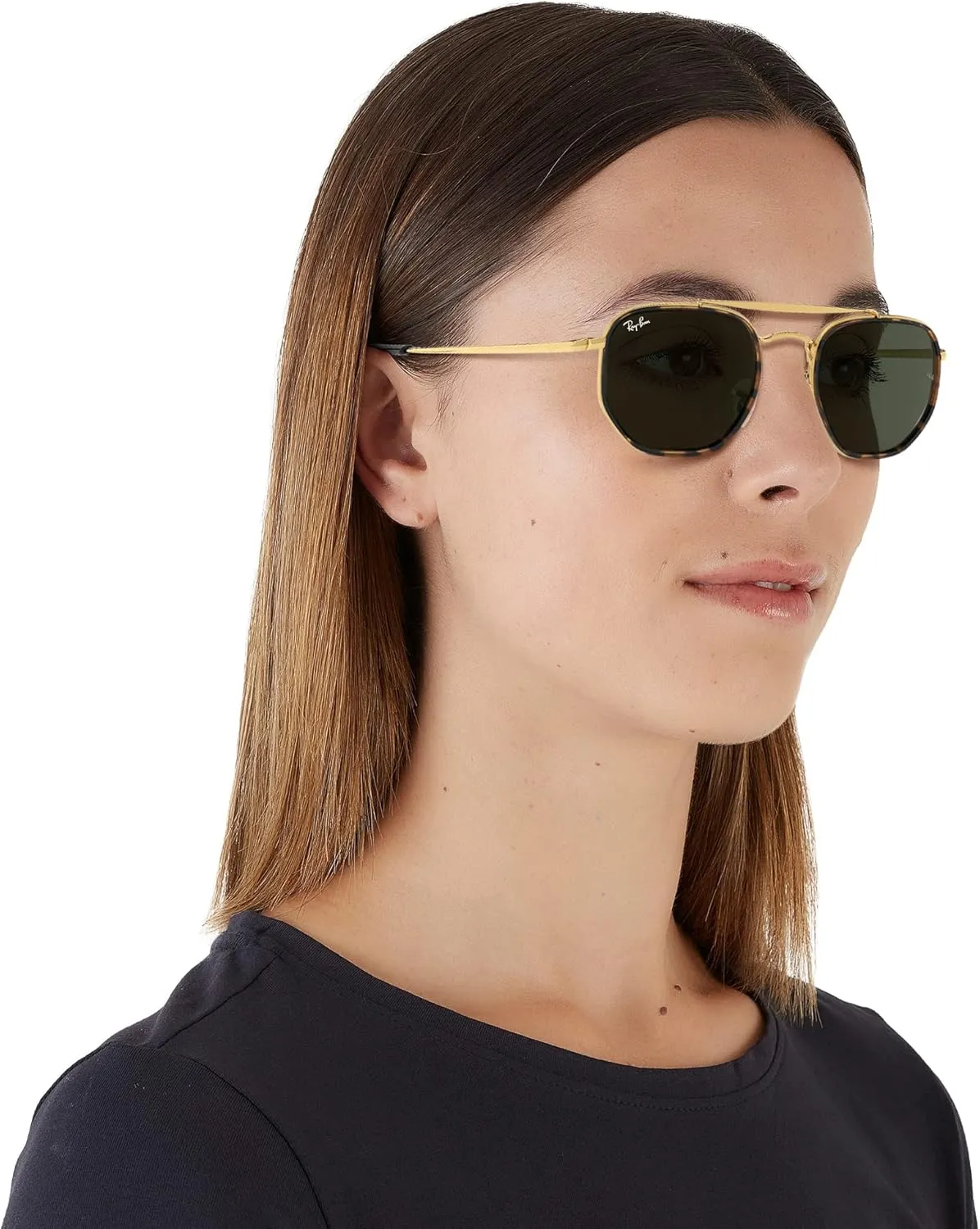 Ray-Ban RB3648M The Marshal II Hexagonal Sunglasses