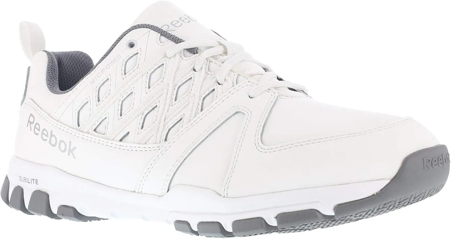 Reebok Women's Rb424 Sublite Cushion Work Safety Toe Athletic Shoe White Industrial & Construction