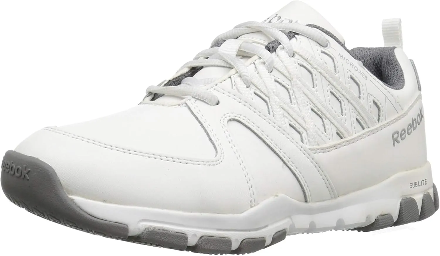 Reebok Women's Rb424 Sublite Cushion Work Safety Toe Athletic Shoe White Industrial & Construction