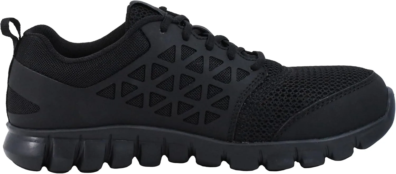 Reebok Work Men's Rb4041 Sublite Cushion Safety Toe Athletic Work Shoe Black