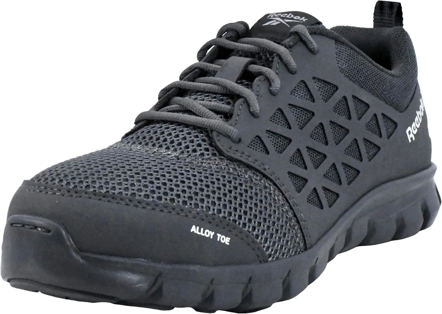 Reebok Work Men's Rb4041 Sublite Cushion Safety Toe Athletic Work Shoe Black