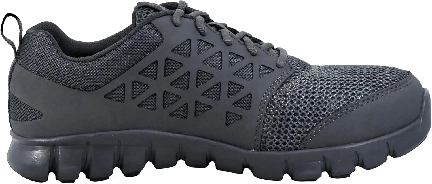 Reebok Work Men's Rb4041 Sublite Cushion Safety Toe Athletic Work Shoe Black