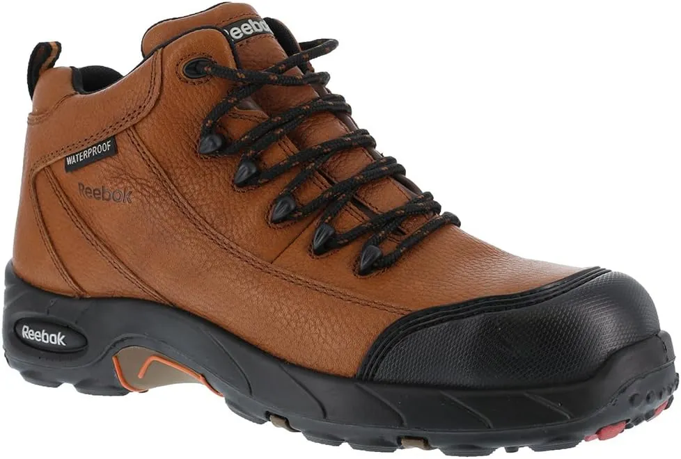 Reebok Work Men's Rb4444 Tiahawk Safety Composite Toe Waterproof Sport Hiker Boot Brown Work
