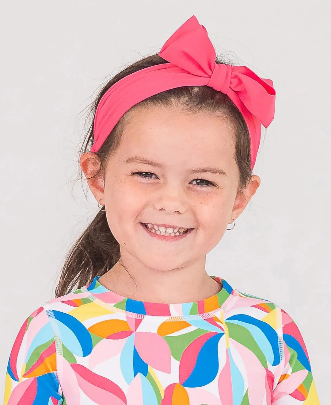 RuffleButts® Girls Swim Bow Headband