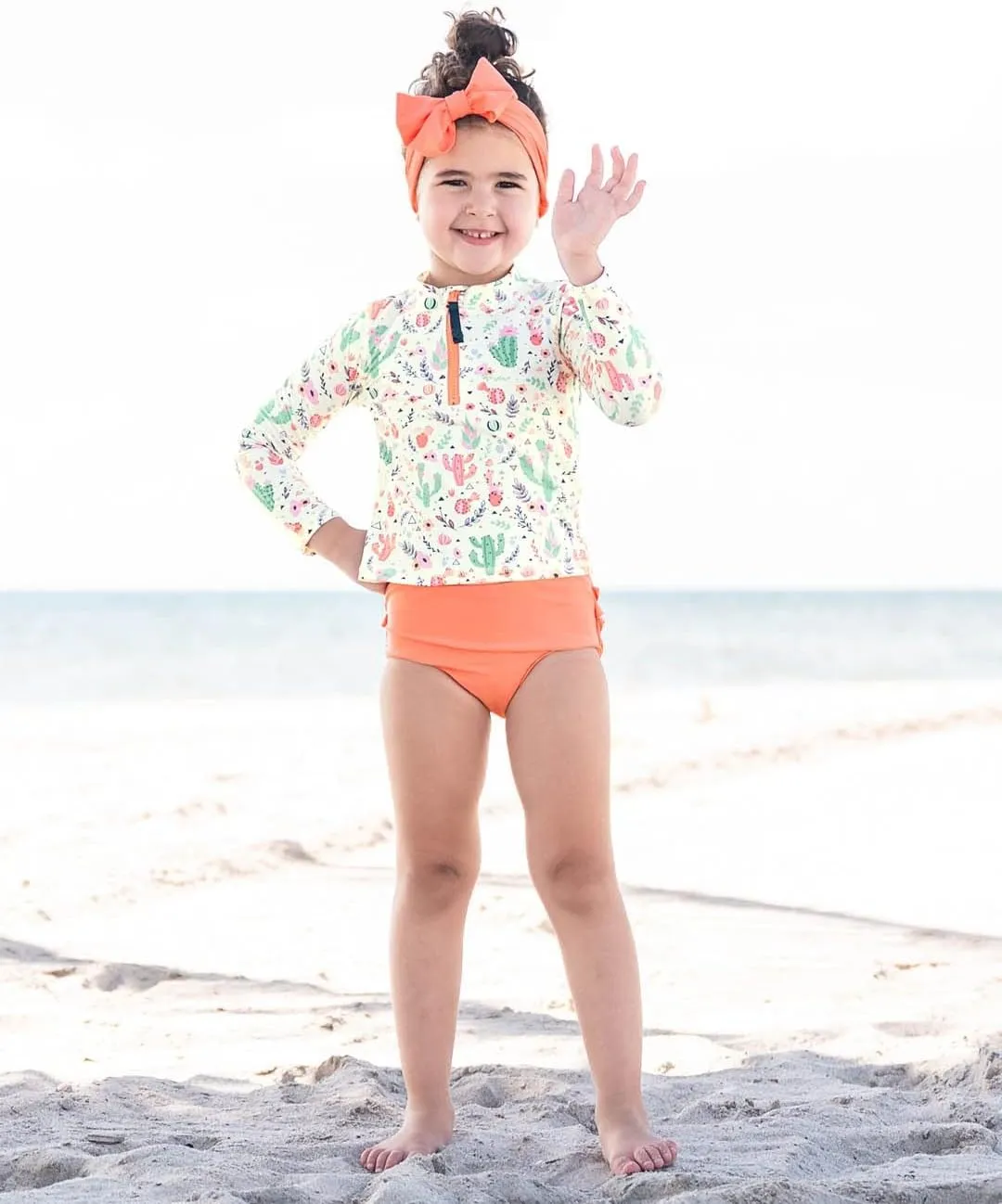 RuffleButts® Girls Swim Bow Headband