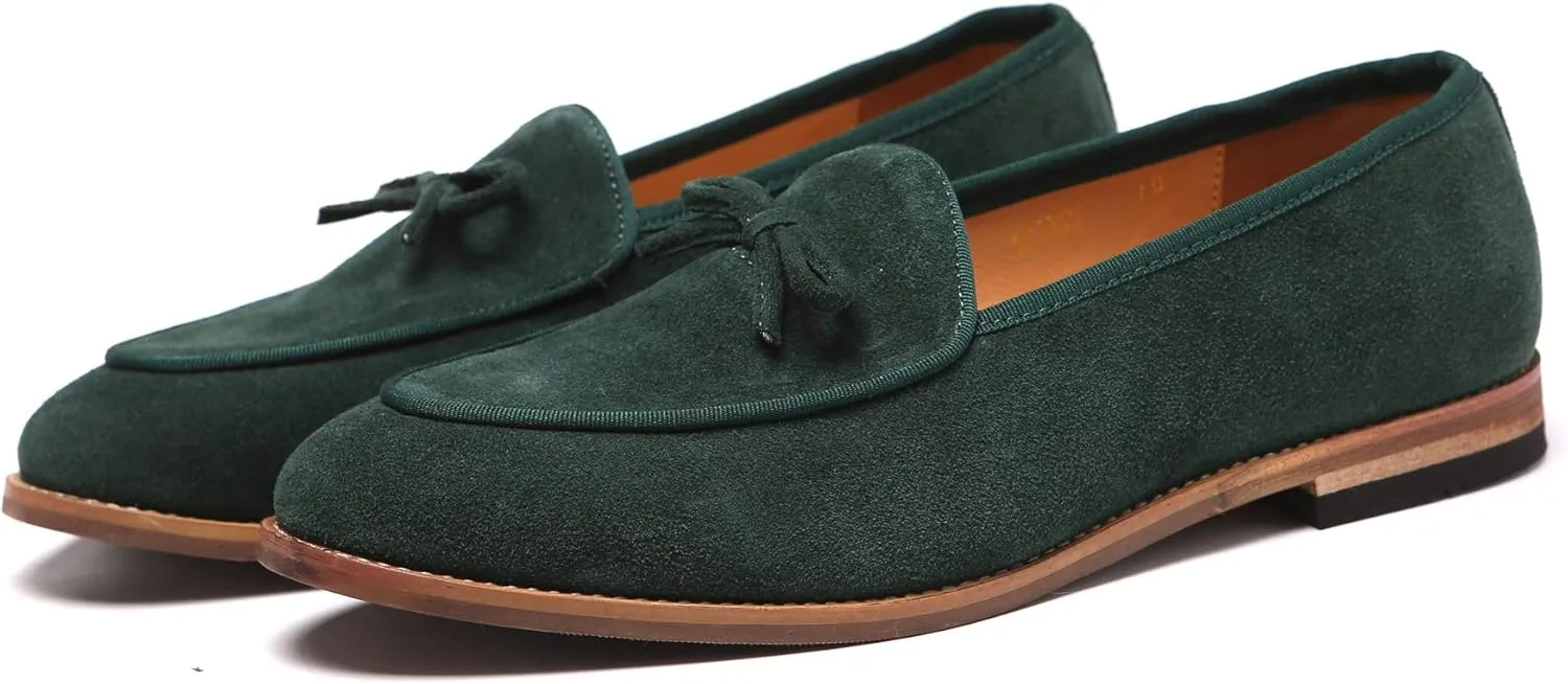 Santimon Men's Casual Tassel Bow Slip-On Driving Penny Loafers Boat Shoes Driver Moccasins