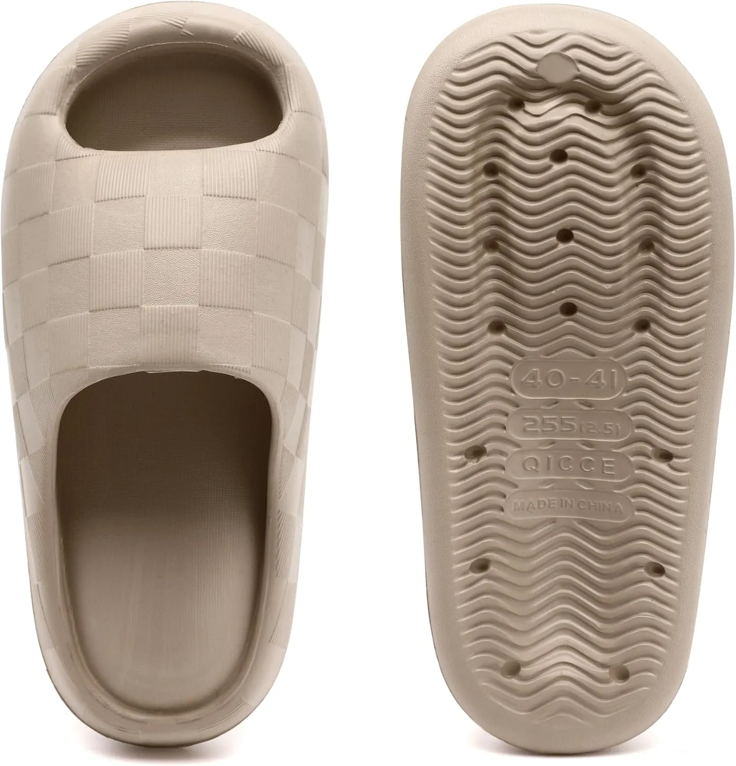 Slides for Women Men, Waterproof Cloud Slides Indoor,Quick Drying Shower Shoes, Soft House Slippers for Woman