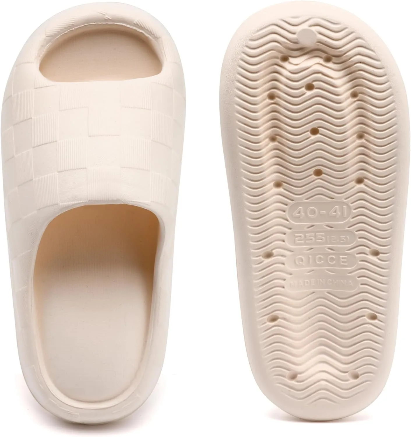 Slides for Women Men, Waterproof Cloud Slides Indoor,Quick Drying Shower Shoes, Soft House Slippers for Woman