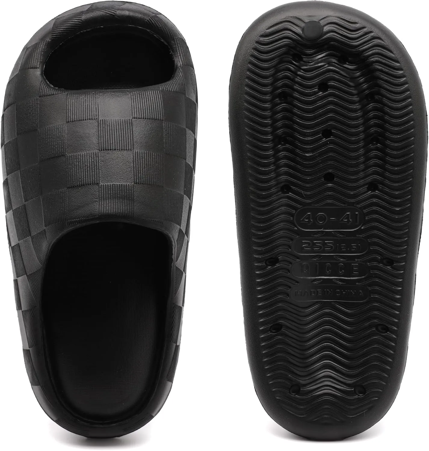 Slides for Women Men, Waterproof Cloud Slides Indoor,Quick Drying Shower Shoes, Soft House Slippers for Woman