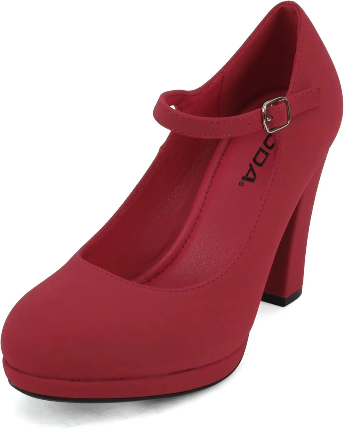 Soda “Ayden” ~ Women Mary Jane Ankle Strap Cushion High Heel Pump Shoe