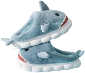 Soft Shark Plush Slippers House Slippers Indoor Outdoor Closed Back Slipper for Women and Men
