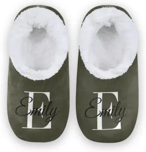 Solid Color Personalized House Slippers for Women Custom Women's Fuzzy Slippers for Indoor Outdoor Slippers Warm Plush Soft Slippers Casual House Shoes for Men