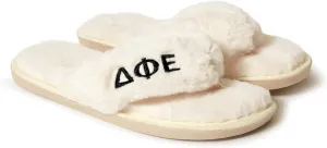 Sorority Shop Delta Phi Epsilon Fuzzy Slippers Women