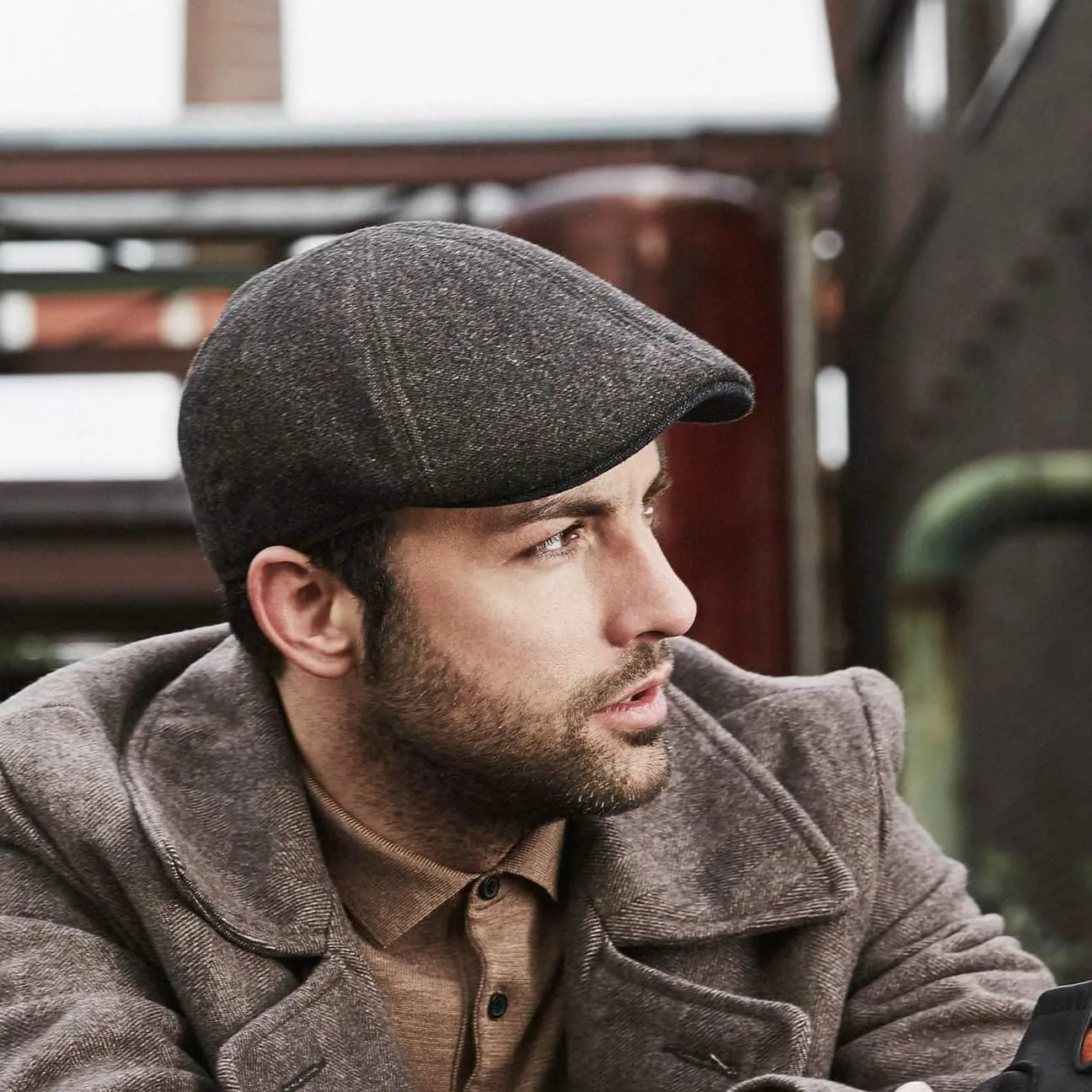 Stetson Texas Wool Herringbone Cap Men |