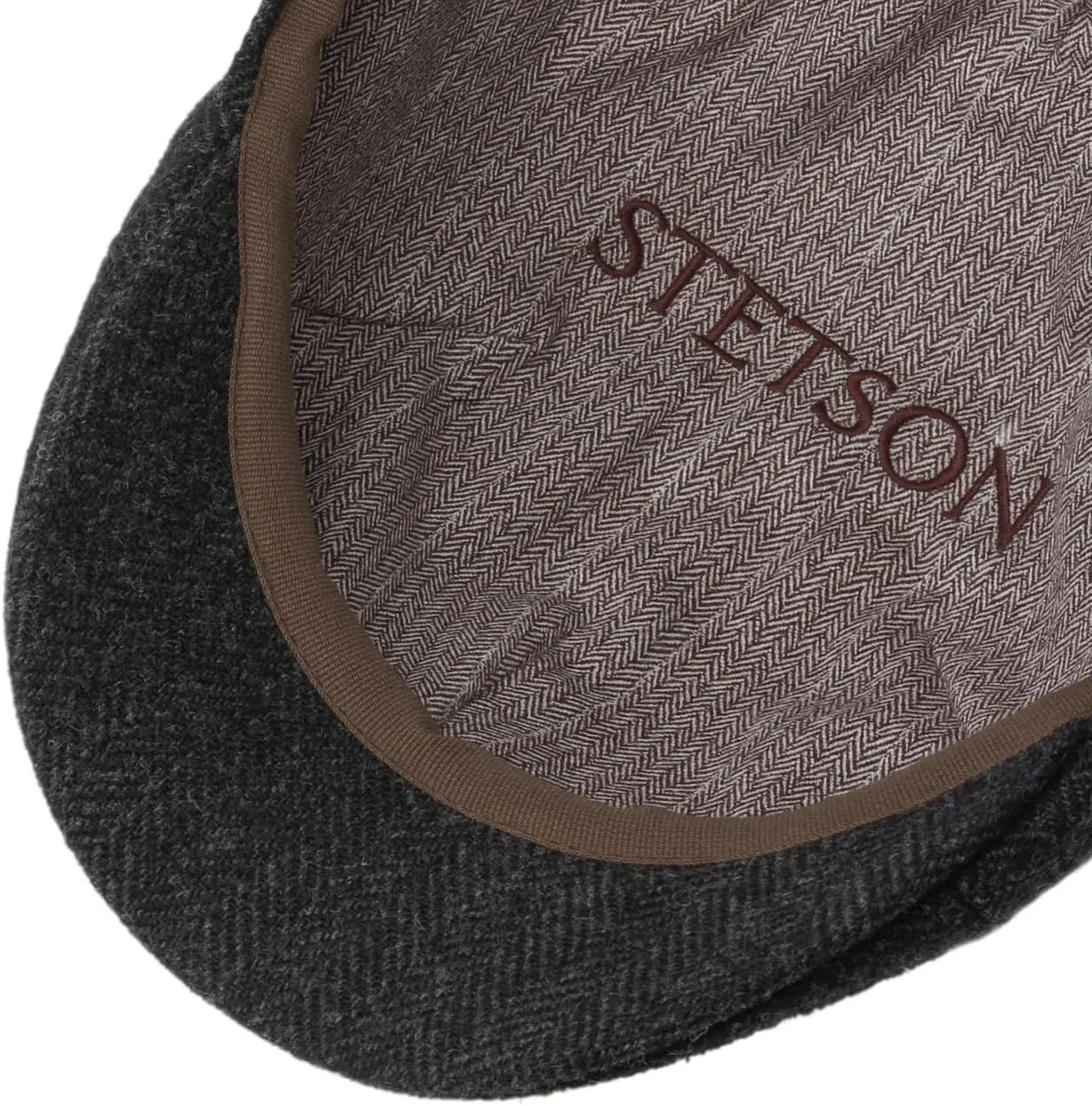 Stetson Texas Wool Herringbone Cap Men |
