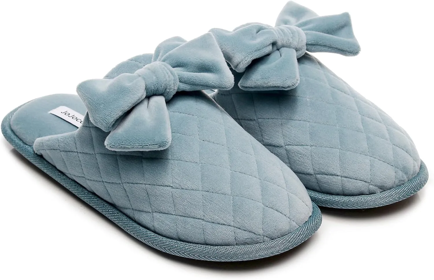 Sweet Bowknot Comfort Lady’s Closed-toe Memory Foam Slippers