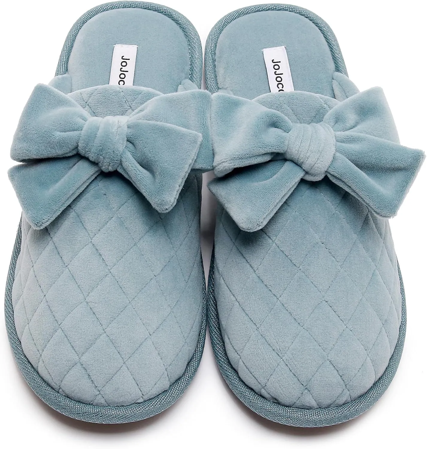Sweet Bowknot Comfort Lady’s Closed-toe Memory Foam Slippers