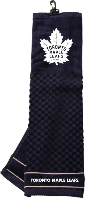 Team Golf NHL Embroidered Golf Towel, Checkered Scrubber Design, Embroidered Logo