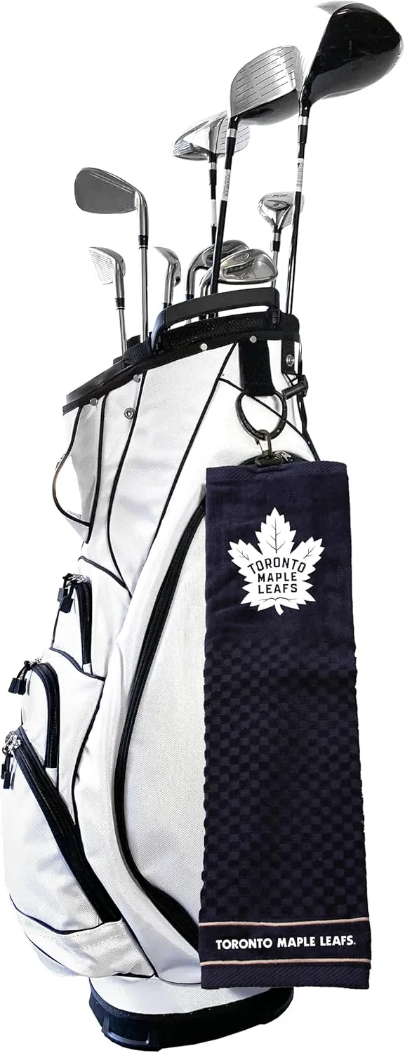 Team Golf NHL Embroidered Golf Towel, Checkered Scrubber Design, Embroidered Logo