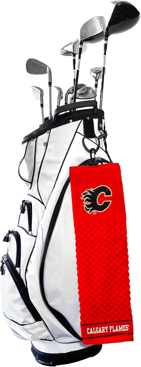 Team Golf NHL Embroidered Golf Towel, Checkered Scrubber Design, Embroidered Logo