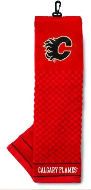 Team Golf NHL Embroidered Golf Towel, Checkered Scrubber Design, Embroidered Logo