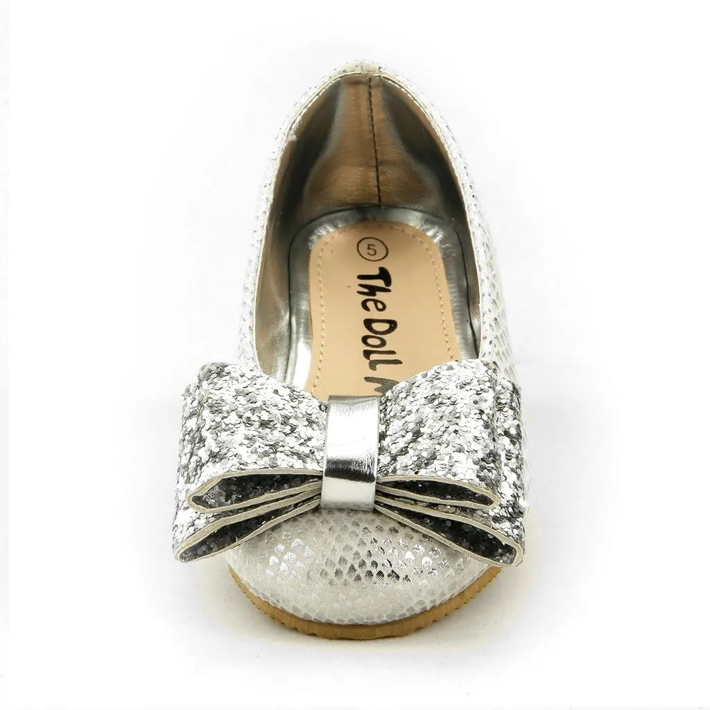 The Doll Maker Snake Skin Metallic Flat