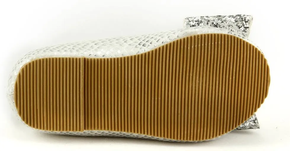 The Doll Maker Snake Skin Metallic Flat