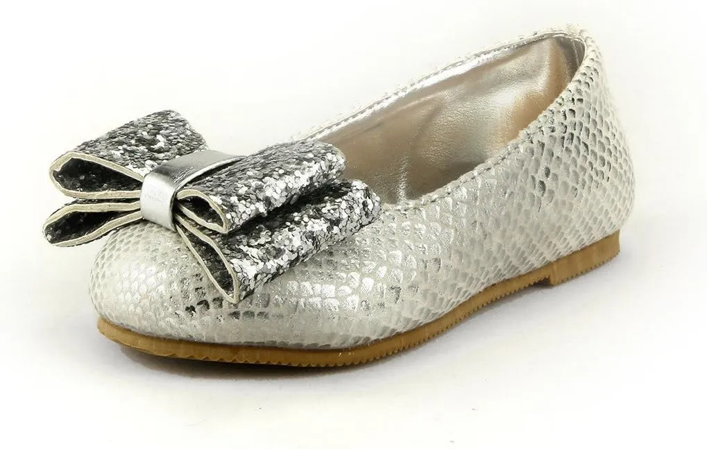 The Doll Maker Snake Skin Metallic Flat