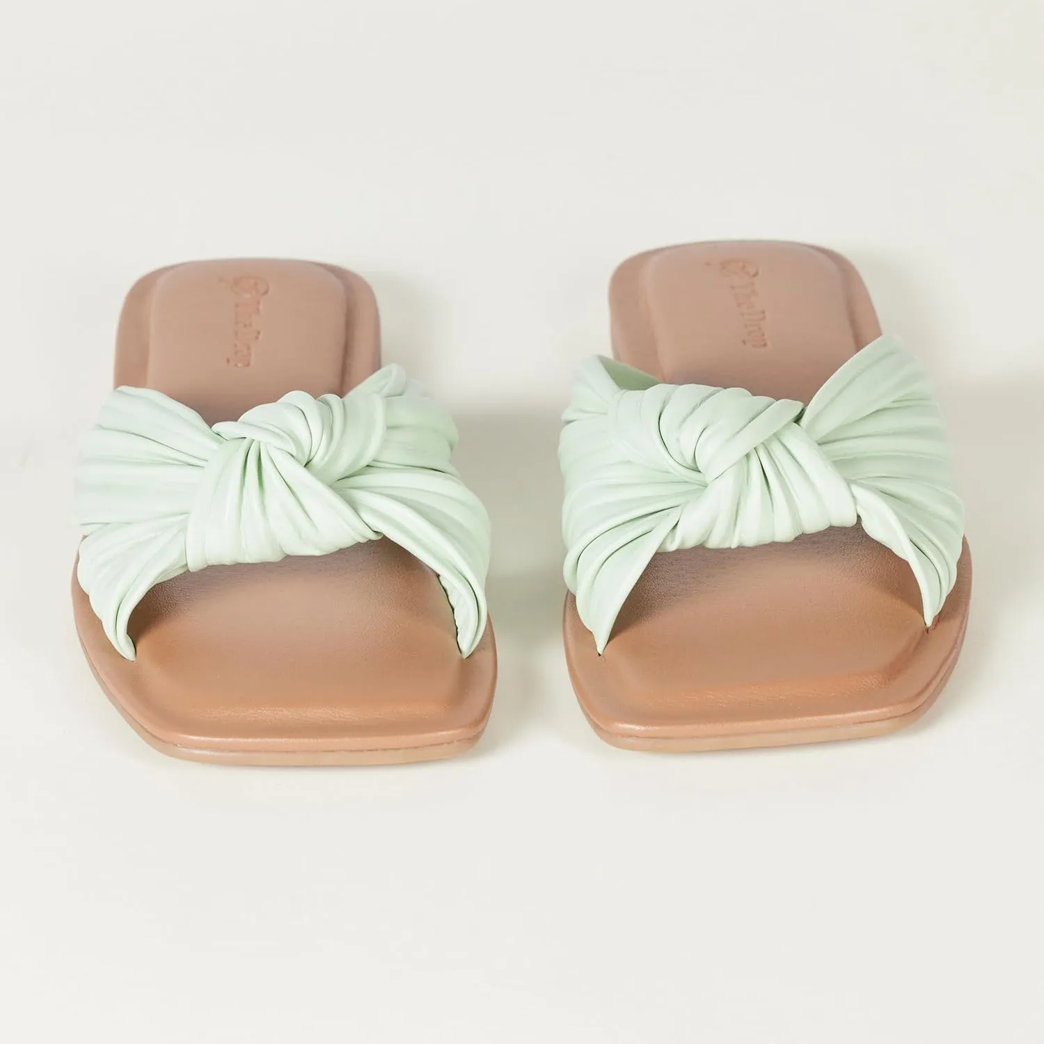 The Drop Women's Ida Bow Flat Sandal Slippers