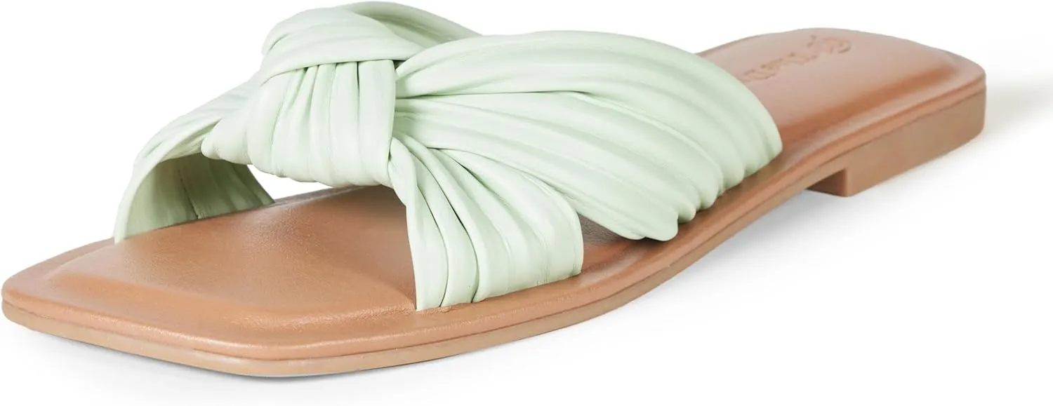 The Drop Women's Ida Bow Flat Sandal Slippers