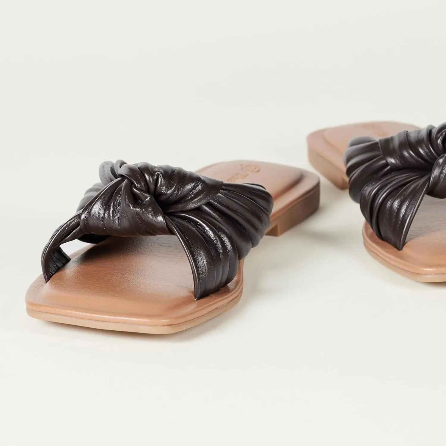 The Drop Women's Ida Bow Flat Sandal Slippers